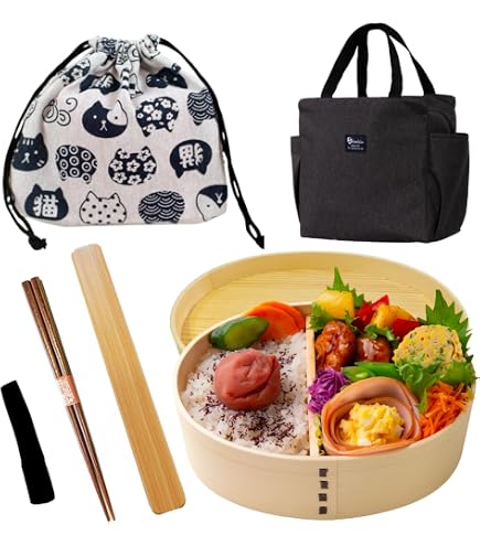 Amazon｜大館曲げわっぱ二ツ重丸弁当｜弁当箱 オンライン通販